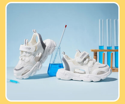 Fashion Single Shoes Children Sandals Boys Beach Toe Cap Sneakers - Image 5