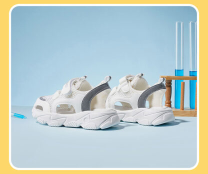 Fashion Single Shoes Children Sandals Boys Beach Toe Cap Sneakers - Image 3