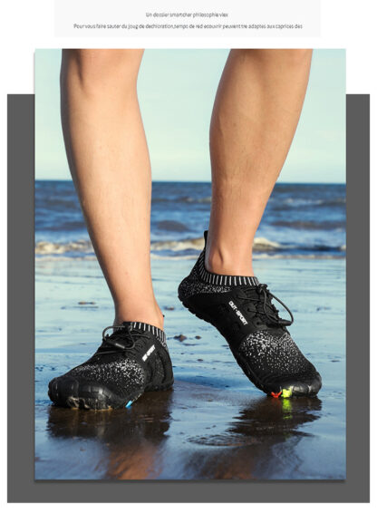 Summer New FiveFingers Men And Women Couple Upstream Shoes Outdoor Wading Beach Swimming Shoes - Image 4