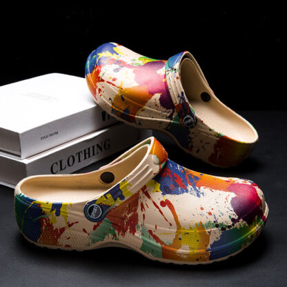 Fashion Personalized Printed Design Beach Sandals Men - Image 5