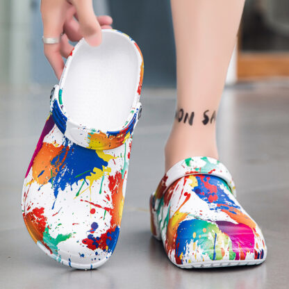 Fashion Personalized Printed Design Beach Sandals Men - Image 3